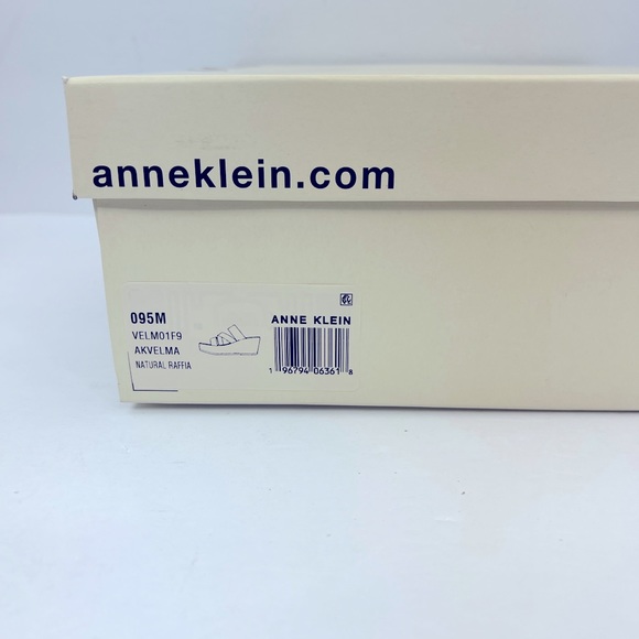 ANNE KLEIN, AKVELMA NATURAL RAFFI SLIP ONS PLATFORM ELASTIC TOP,CUSHION SOLE 9.5 - Picture 16 of 16